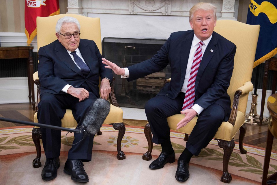 President Donald Trump ontving Kissinger in 2017 in het Witte Huis.
