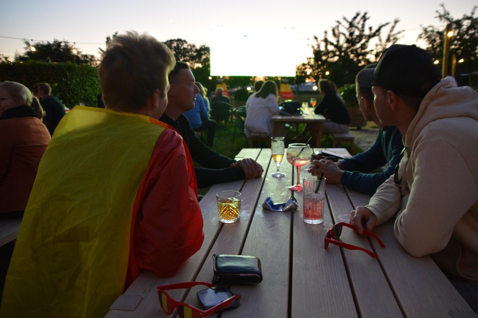 Het EK in Westmalle in Bar Daf.