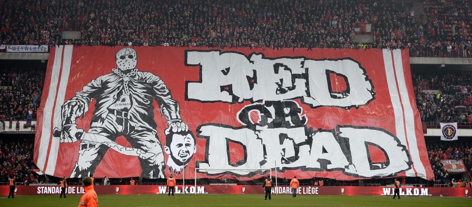 Standard Liege ultras steal Anderlecht tifo ahead of Croky Cup