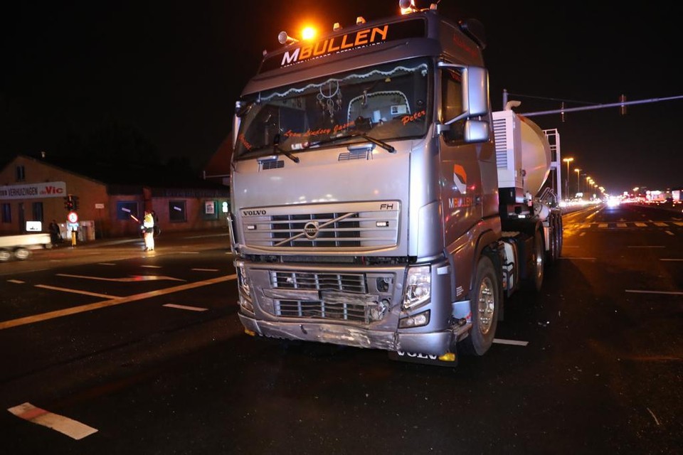 De betonmixer.