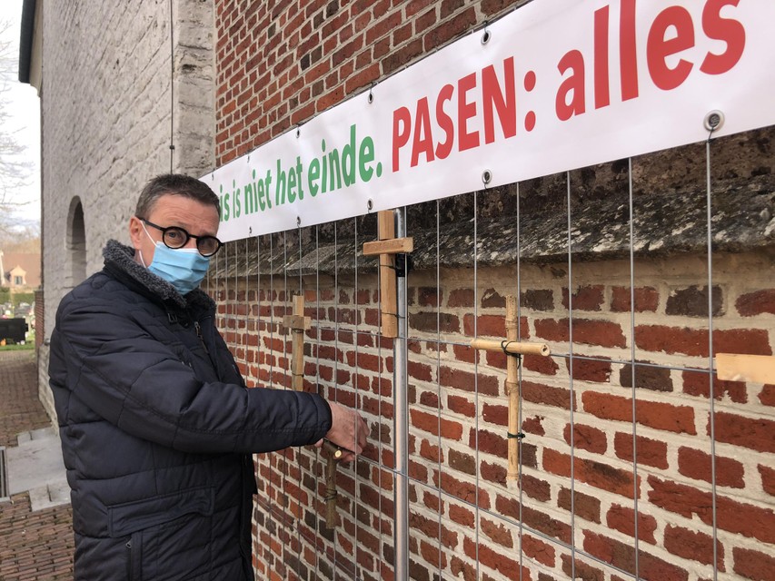 Cis Marinus bij de start van de actie.