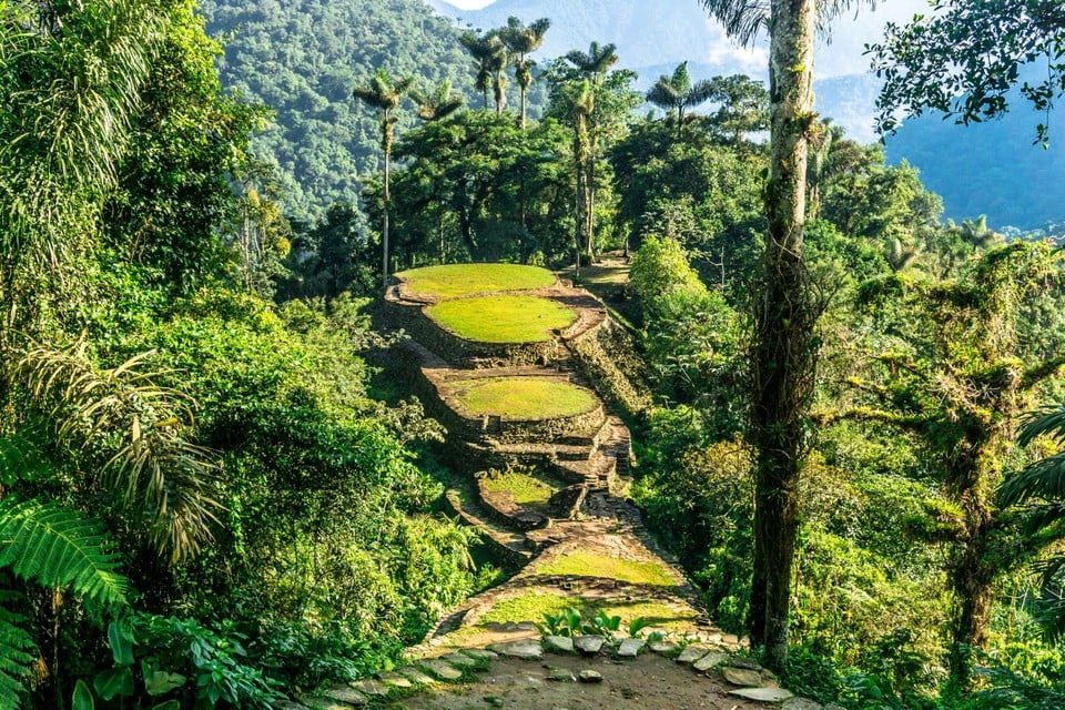 De ciudad perdida biedt op verschillende plekken prachtige uitzichten.