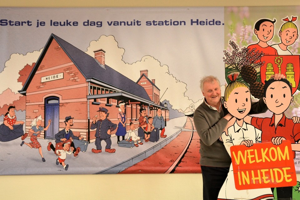 Jan Francken maakte Suske en Wiske tot vaste gasten in het station van Heide. 