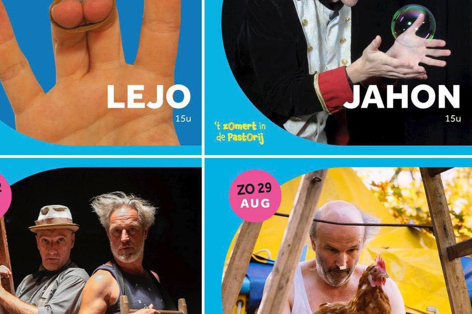 De komende zondagen staat er telkens een circusvoorstelling op het programma.