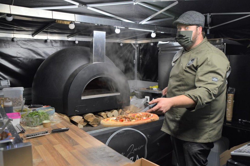 Archiefbeeld: de foodtruck van Tom Willockx heeft eigenlijk geen extra duwtje in de rug nodig.