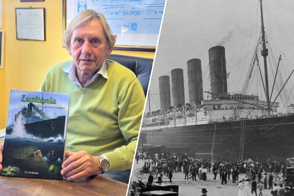 Duiker Vic Verlinden werpt met zijn boek een nieuw licht op de legendarische Lusitania. 