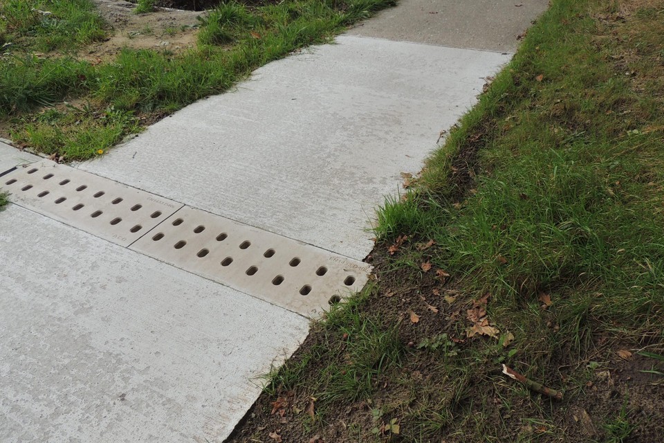 Het uiteinde van de ecotunnels is niet toegankelijk.