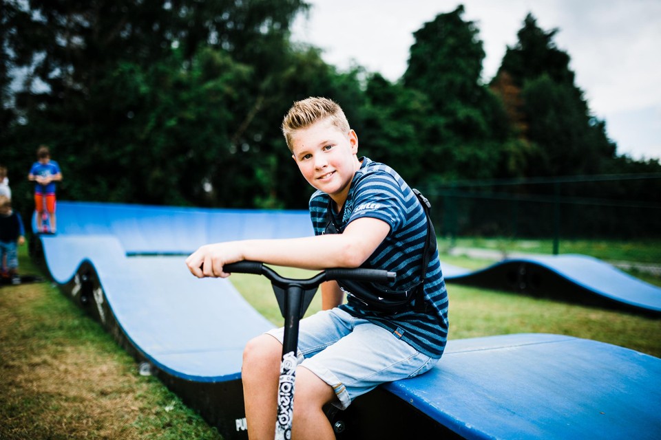 Jens De Schutter is helemaal weg van de pumptrack