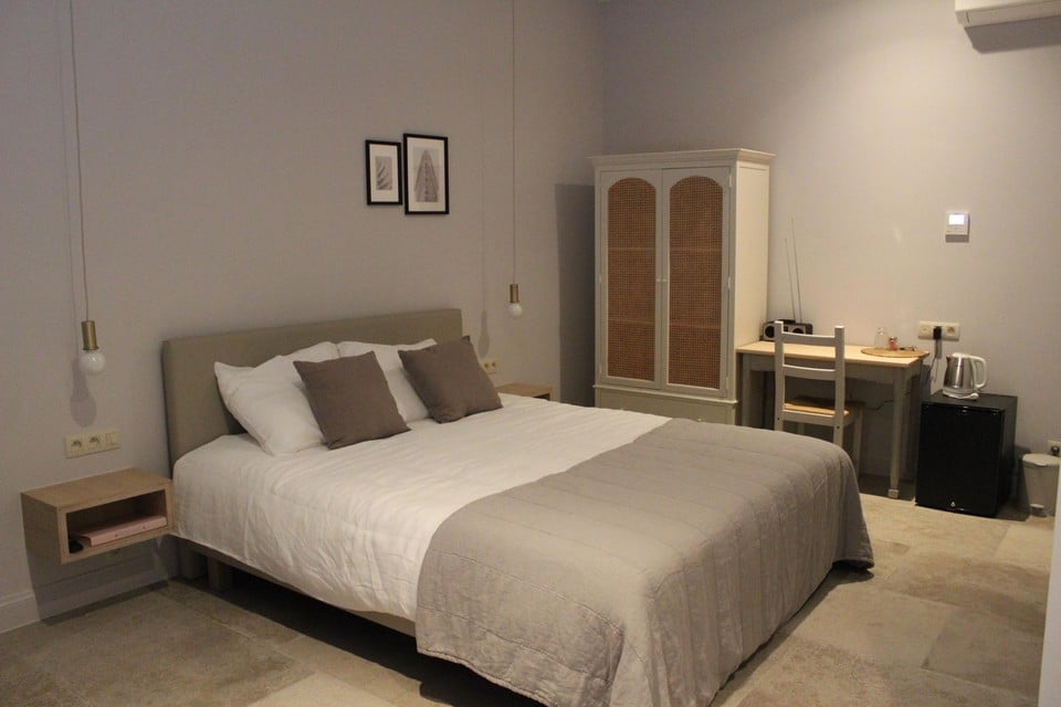 De vier kamers van B&B Cire hebben dezelfde inrichting.