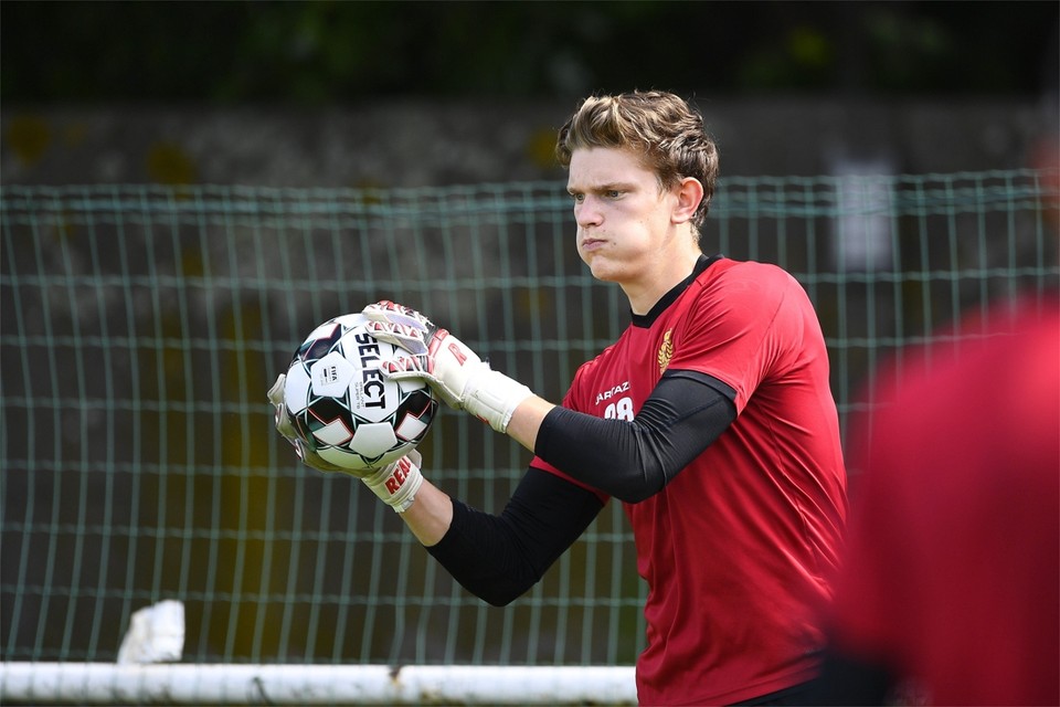 Arno Valkenaers donderdag op de eerste trainingsdag van KV Mechelen.