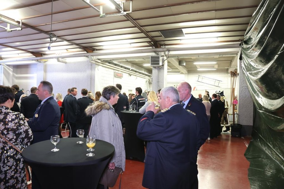De receptie vrijdagavond.
