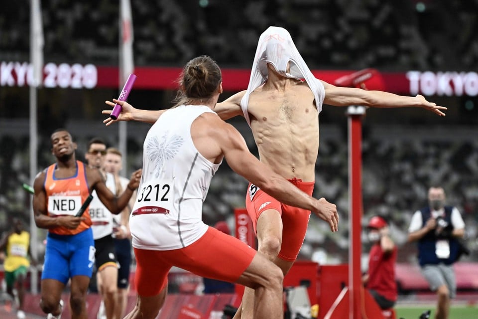 De Polen waren door het dolle heen met hun olympische titel.