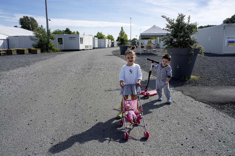 In het nooddorp voor Oekraïners in Mechelen verblijven vandaag 130 kinderen tussen 0 en 12 jaar. 