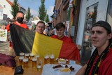 thumbnail: Robbe, Bavo, Yoeran en Glenn van ’t Hofke zijn helemaal klaar voor braderij, kermis én match.