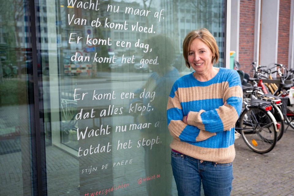 Birgit Vanackere voor bibliotheek De Bist: “Een eerbetoon aan dichter Stijn De Paepe.”