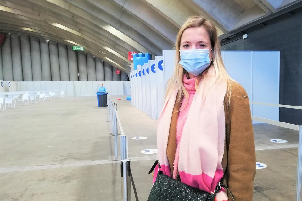 Leerkracht Camille Verstraeten was een van de 250 mensen die zich vrijdag lieten testen in de Nekkerhal.