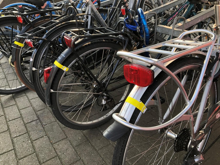 Flink wat fietsen kregen een label.