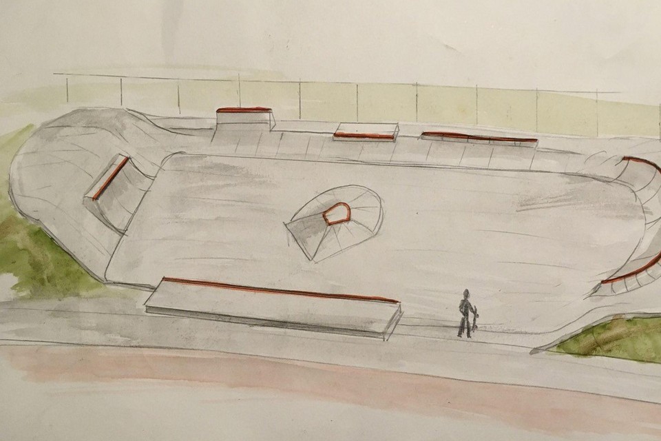 De skaters mogen uitkijken naar een vernieuwd park aan de Molenlei.