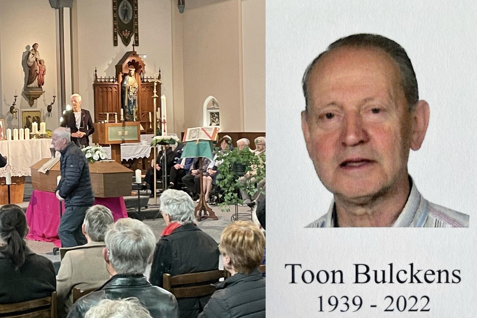 Familie, vrienden en kennissen namen zaterdag afscheid van pastoor Toon Bulckens in de Heilig-Hartkerk. 