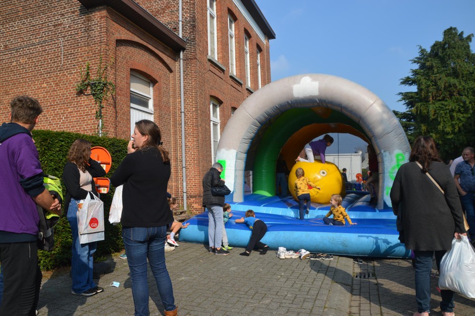 Het springkasteel.