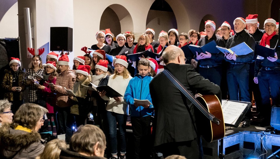 De Notenkrakers treden regelmatig op, zoals hier tijdens een kerstconcert.