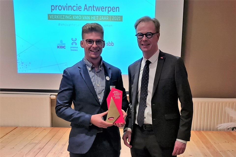 Gianni Scoponi van GS Technology en Carl Van Dyck van Unizo.