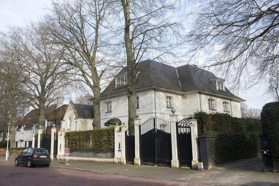 De villa van Daleyot in de Dennenlaan in Wilrijk. 