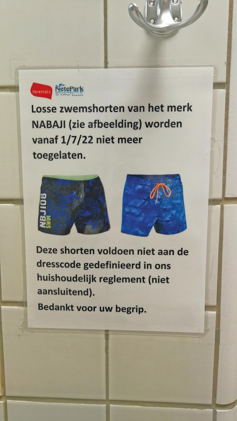 Behoort reservering verdund Na tien jaar blijft dresscode struikelblok in zwembaden Netepark  (Herentals) | Gazet van Antwerpen Mobile