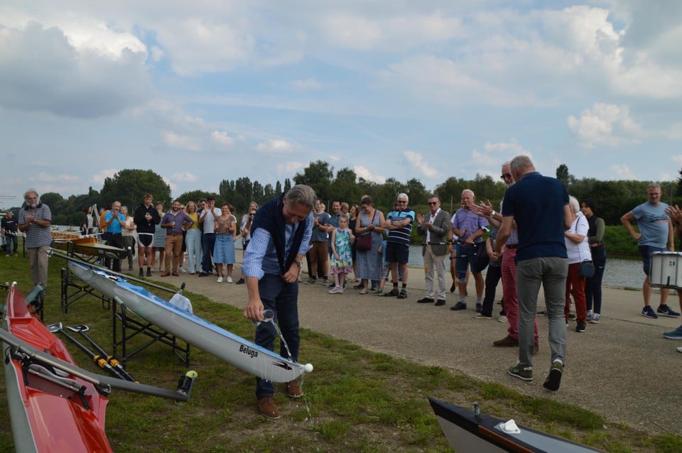 De ene na de andere boot werd gedoopt.