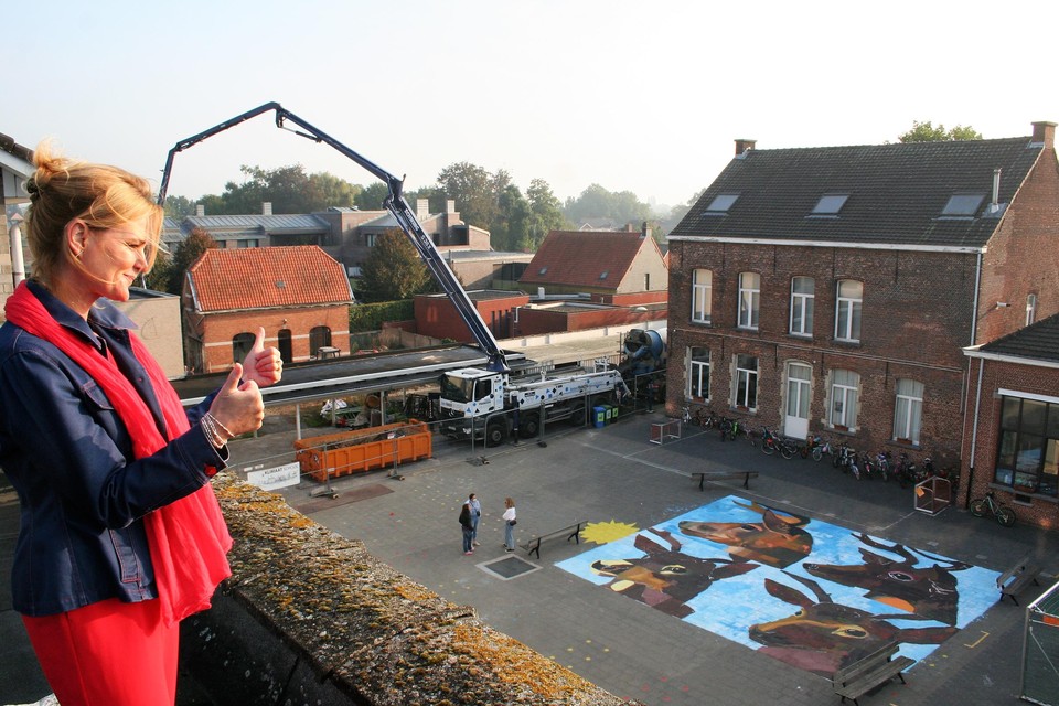 Directrice Doreen Rogiers is blij met het resultaat van het werk van haar kinderen.