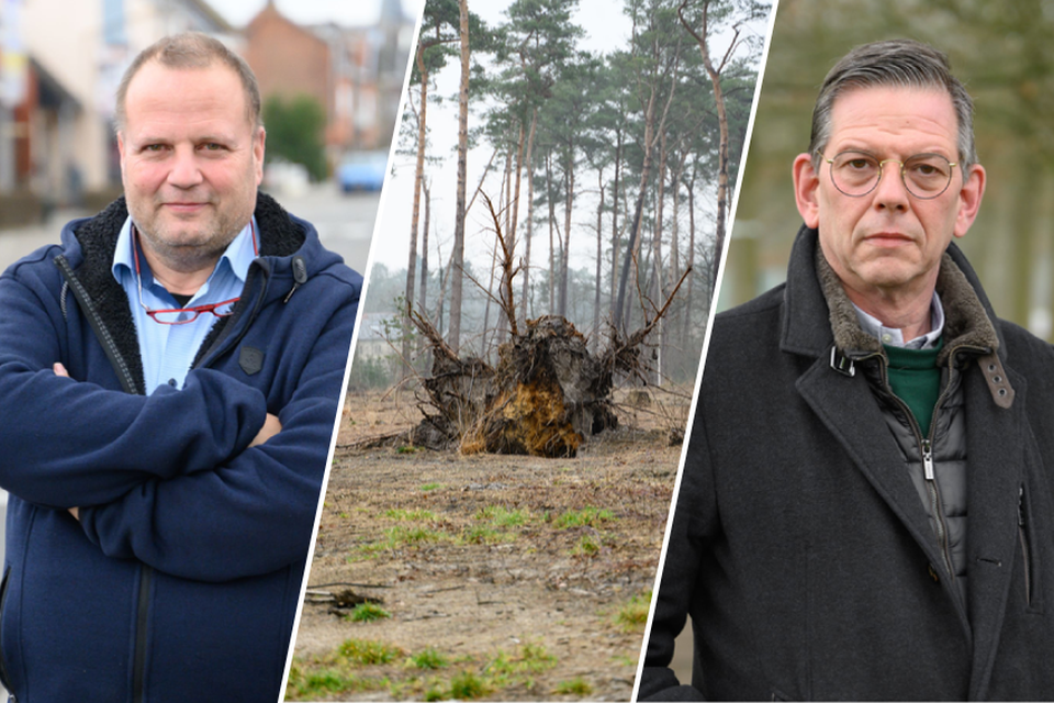 Links: fractieleider van N-VA Guido Vaganée. Rechts: onafhankelijk gemeenteraadslid Rudi Withaegels.