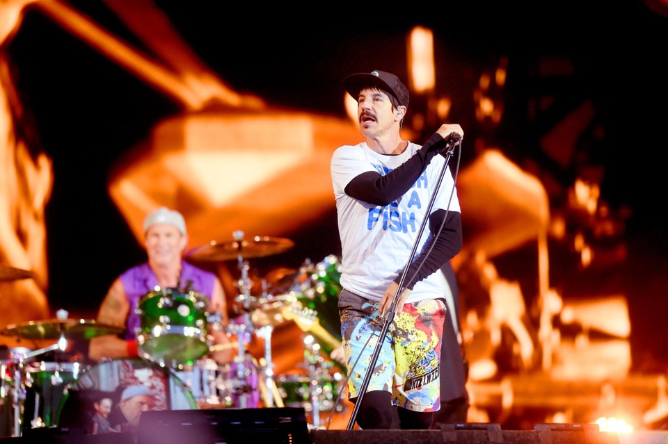 Red Hot Chili Peppers op Rock Werchter in 2016.