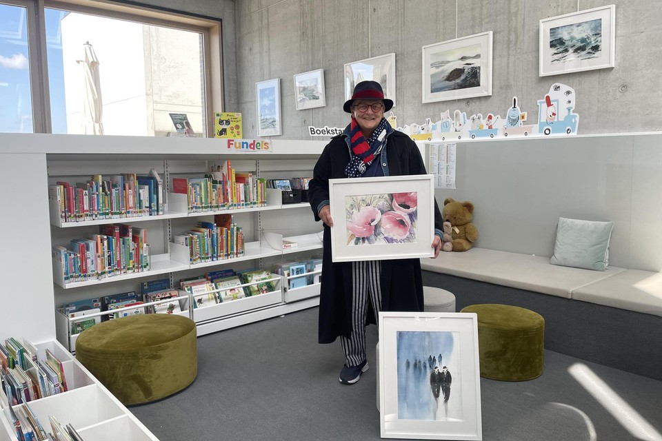 Agnes Robberecht toont 38 kunstwerken in de bibliotheek van Bornem.