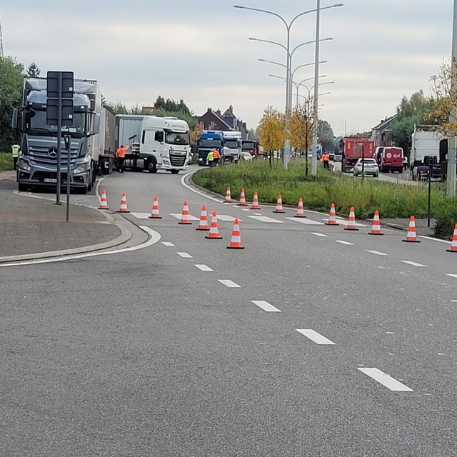 Vooral het zware vrachtverkeer werd gecontroleerd