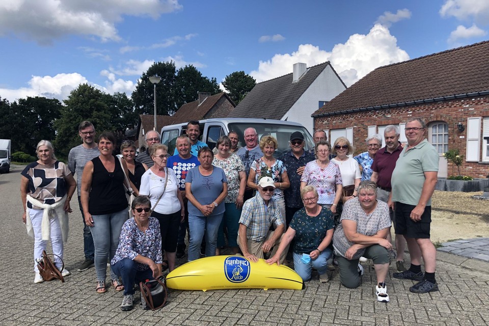 De groep bij de thuiskomst in Olen.