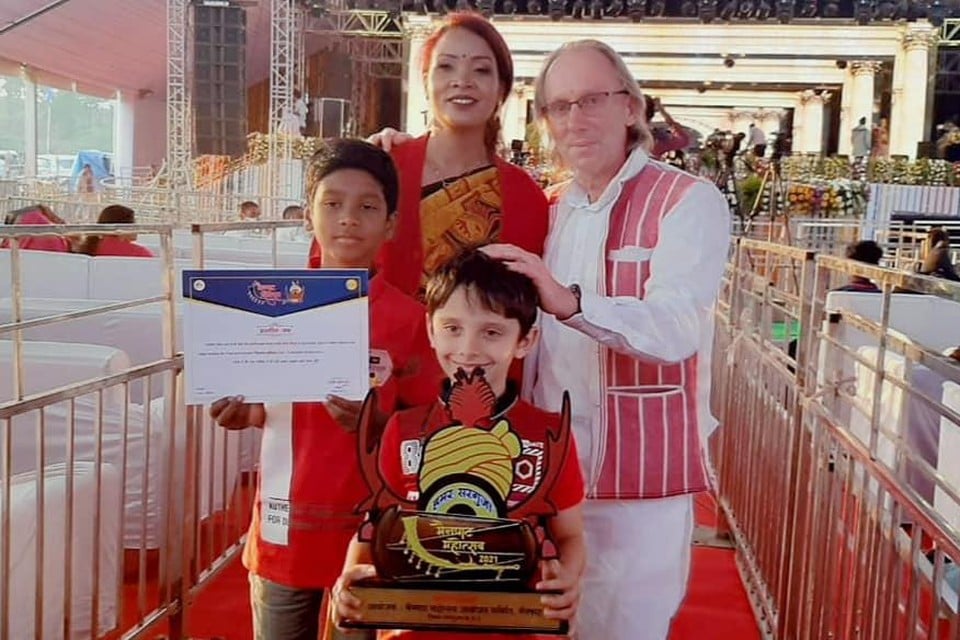 Geert Maes is blij met de erkenning in Dhanwar.