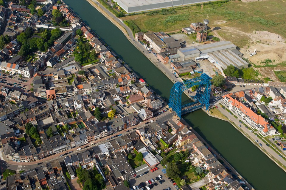 Op dit luchtbeeld is het volledige wandelgebied te zien.