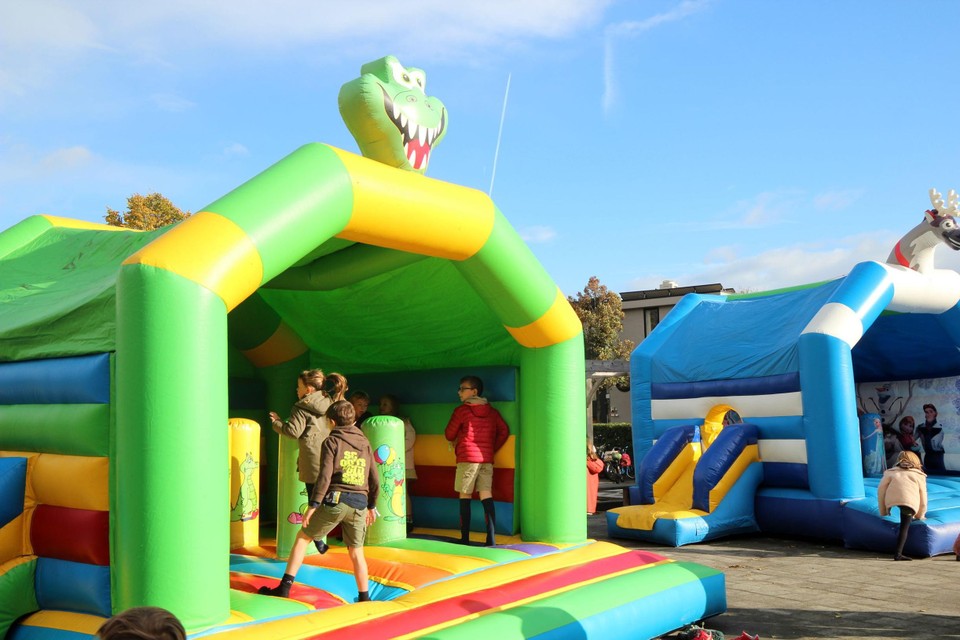 Springkastelen doen het altijd bij kinderen.