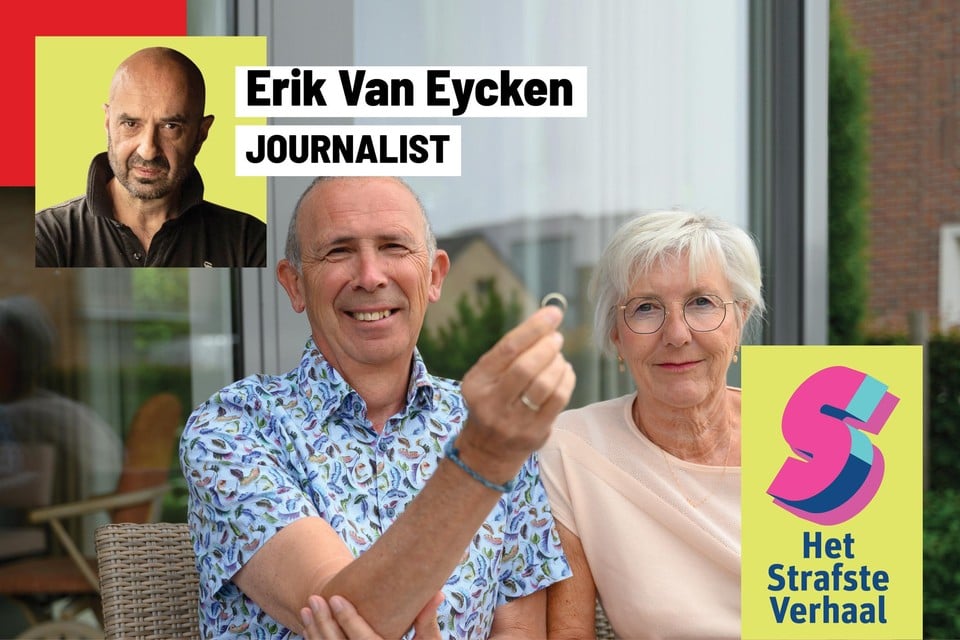 Frederik en Ellie met de beroemde ring.