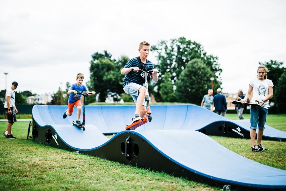 Pumptrack slaat aan.