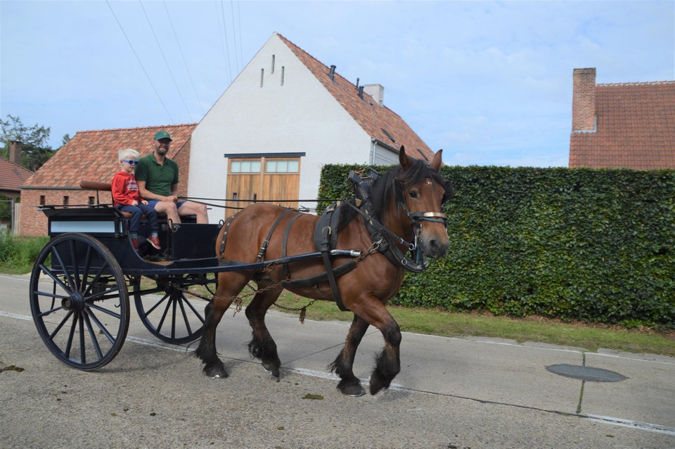 Frans Meeusen en zoontje Mil.