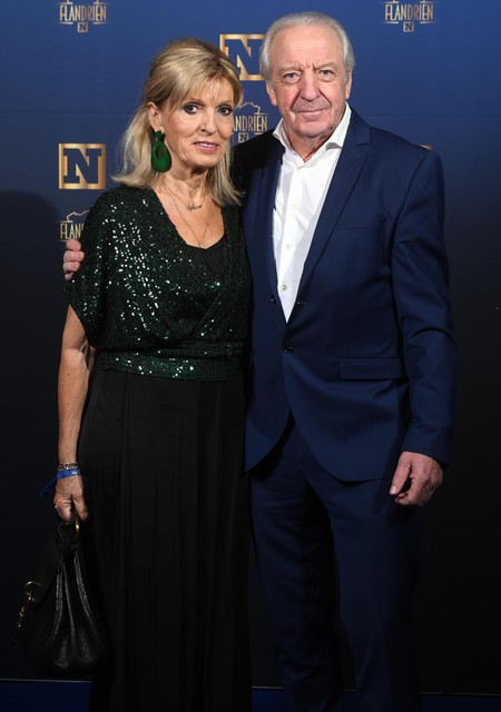 Wielercommentator José De Cauwer met partner Sylvana Dendas. 