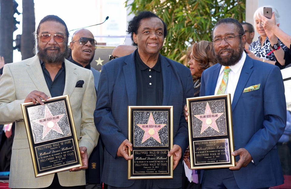 In 2015 kregen Holland, Dozier (midden) en Holland een ster op de Walk of Fame in Hollywood. 
