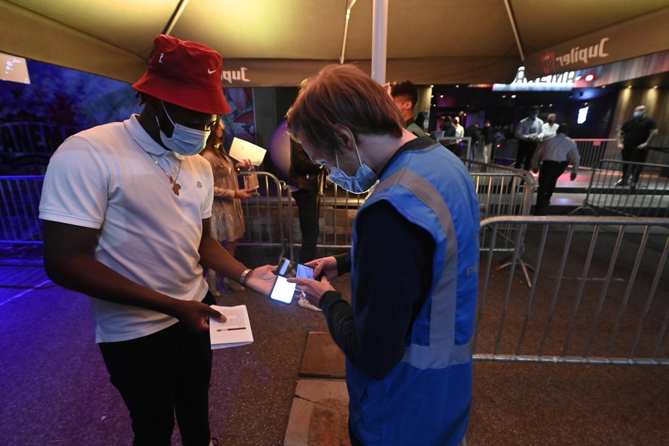 Een testevent met coronapas.