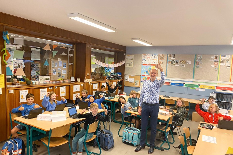 Geert Van Hoof gaf les in het vijfde leerjaar