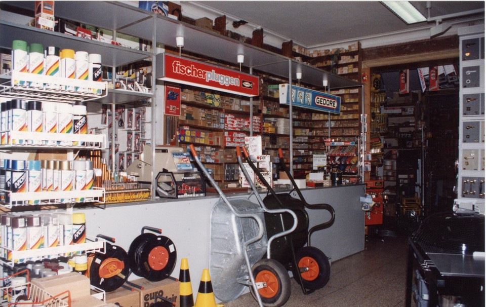 Zo zag het interieur van de winkel er vroeger uit.