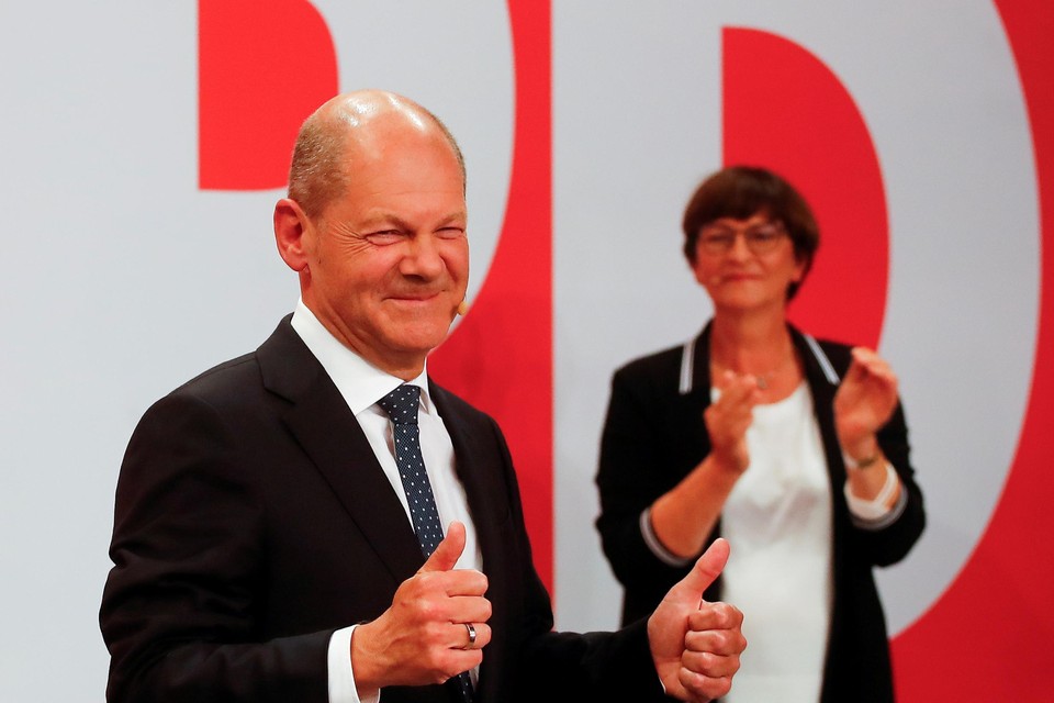 SPD’er Olaf Scholz eiste het kanselierschap al op.