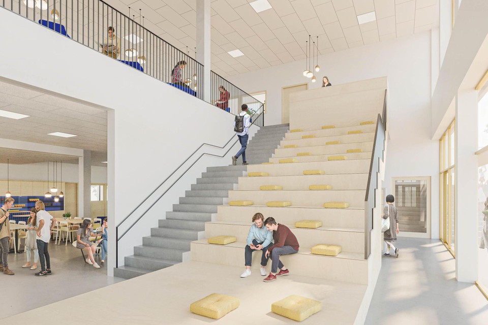 De nieuwbouw van campus Zandpoort wordt een brede open school.