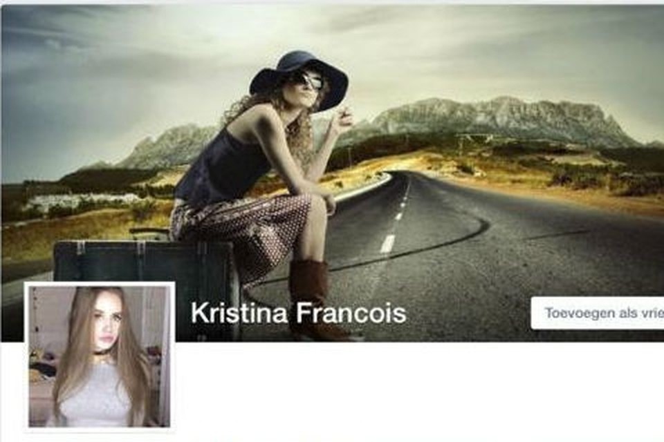 Het Facebookprofiel van ‘Kristina’. 