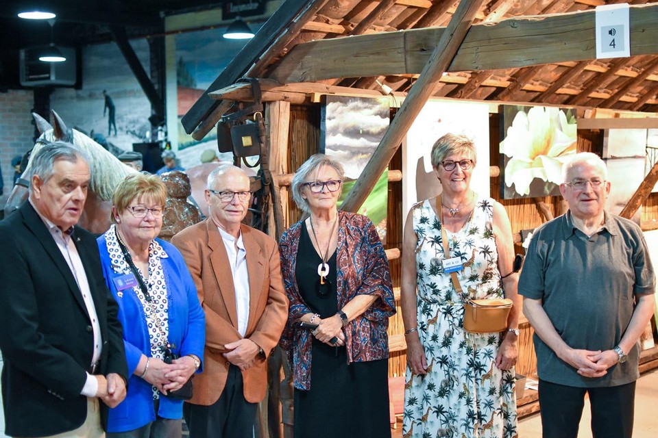 De exposanten tussen Mon Lambrechts en Edward Broeckx van Rupelklei.